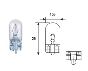 003922100000 - 2845 LAMP.24V 5W S/C